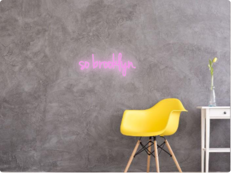 Custom text: so brooklyn.