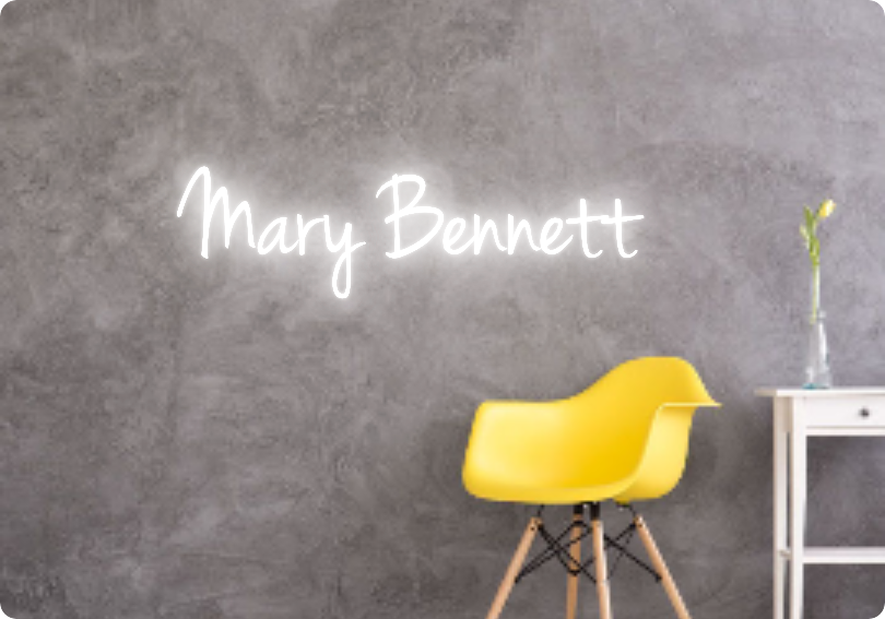 Custom text: Mary Bennett