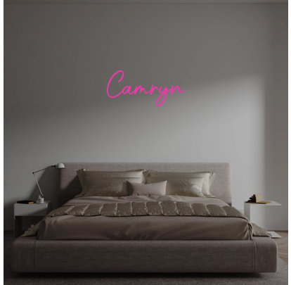 Custom text: Camryn