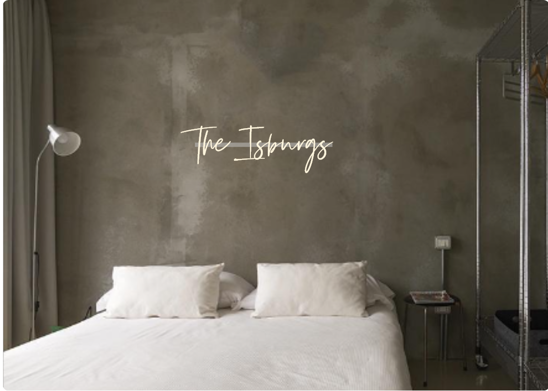 Custom text: The Isburgs