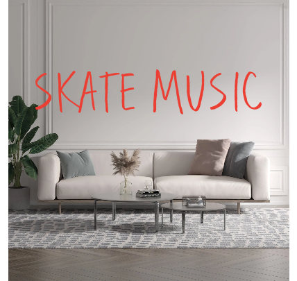 Custom text: SKATE MUSIC