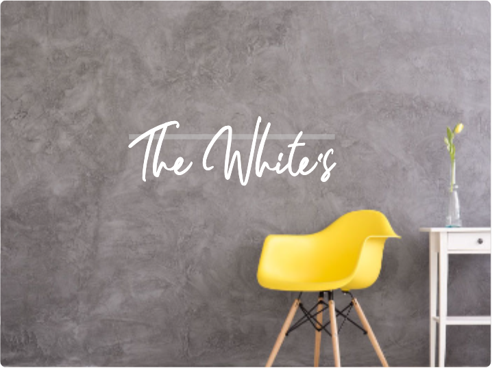 Custom text: The White