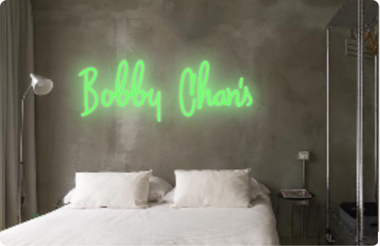 Custom text: Bobby Chan