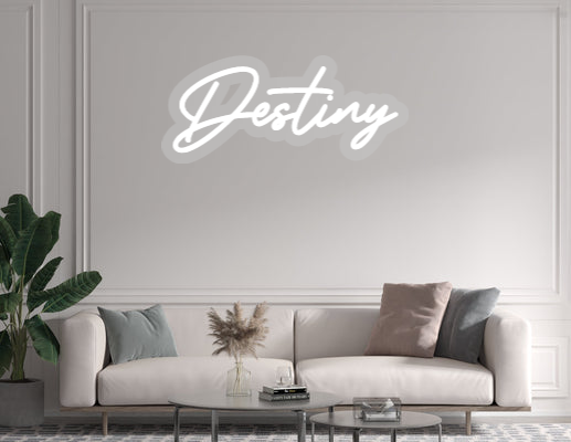 Custom text: Destiny