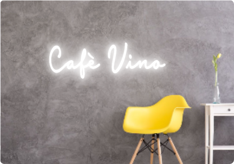 Custom text: Cafè Vino