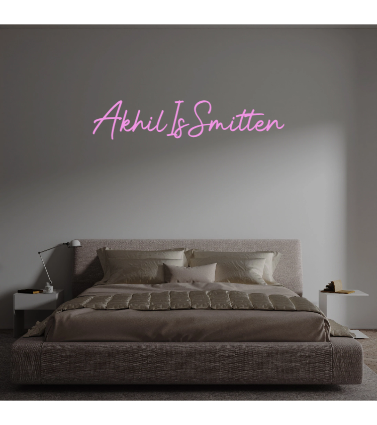 Custom text: AkhilIsSmitten