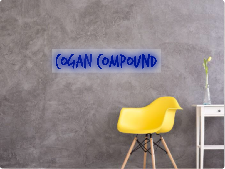 Custom text: COGAN COMPOUND