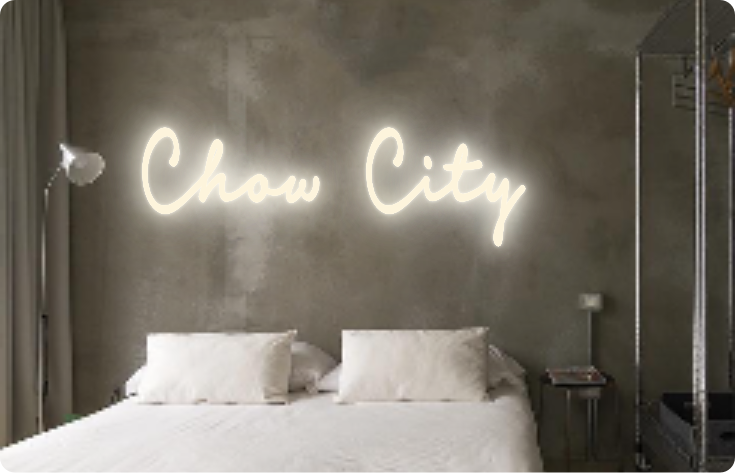 Custom text: Chow City