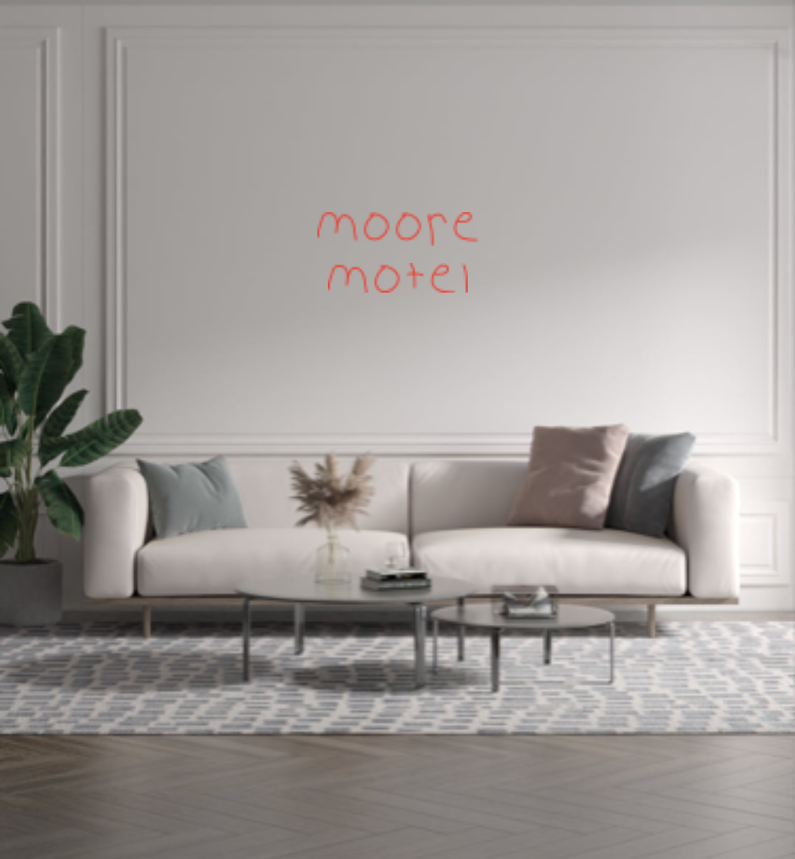 Custom text: moore
motel