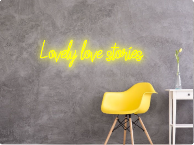 Custom text: Lovely love stories