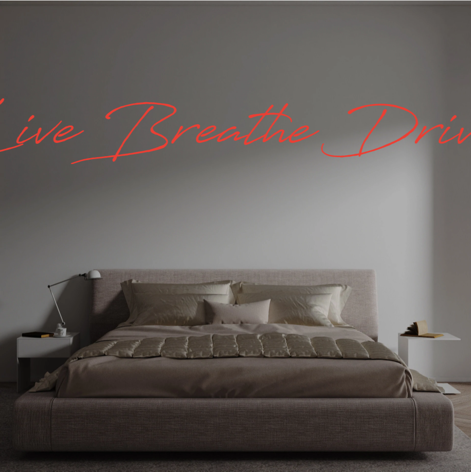 Custom text: Live Breathe Drive