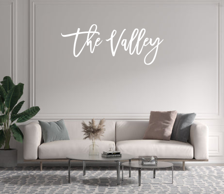 Custom text: The Valley