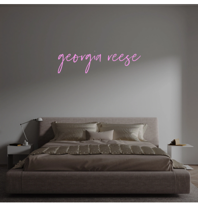 Custom text: georgia reese