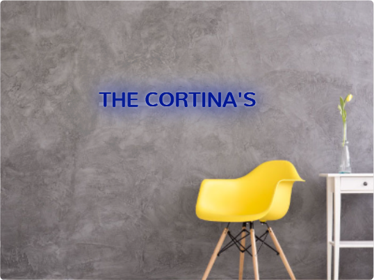 Custom text: THE CORTINA