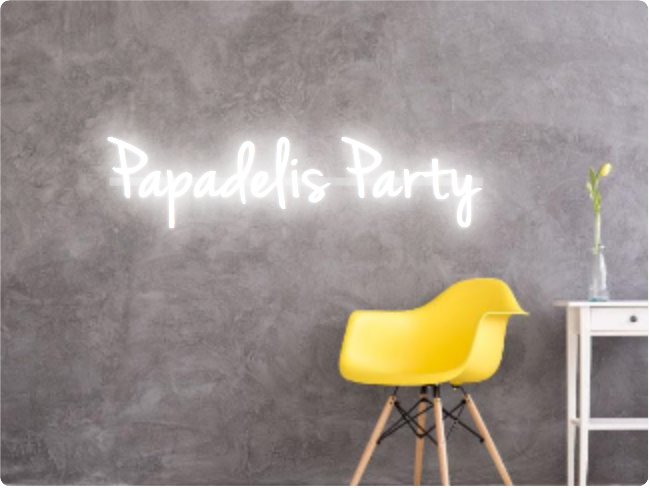 Custom text: Papadelis Party
