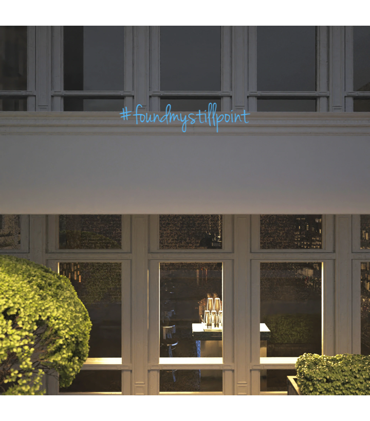 Custom text: #foundmystillpoint