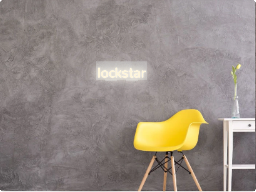 Custom text: lockstar