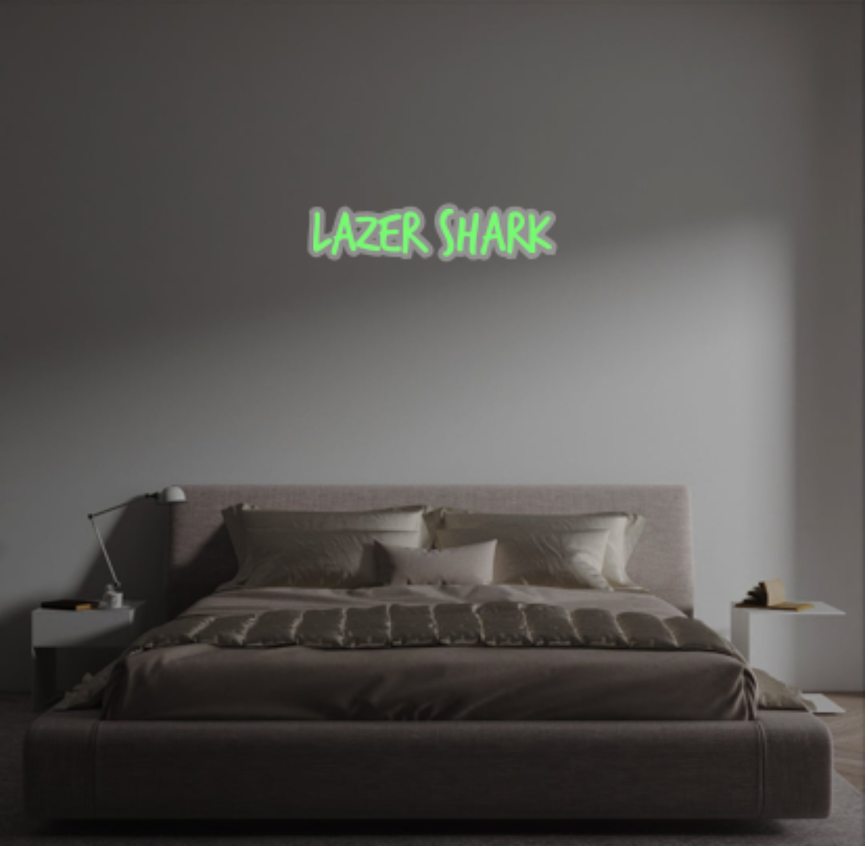 Custom text: Lazer Shark