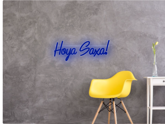 Custom text: Hoya Saxa!