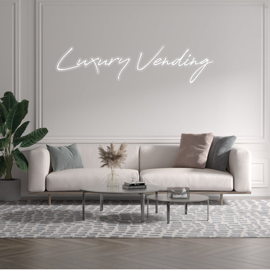 Custom text: Luxury Vending