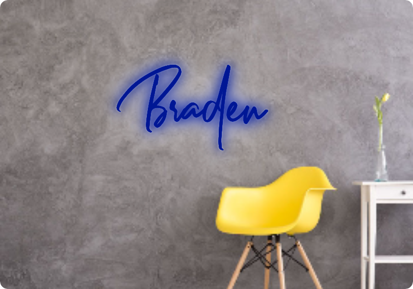 Custom text: Braden