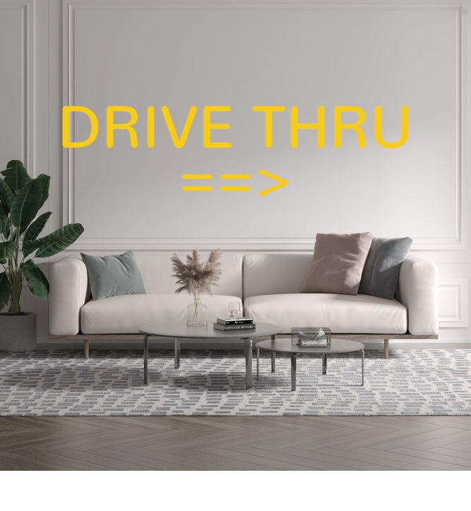 Custom text: DRIVE THRU 
==>