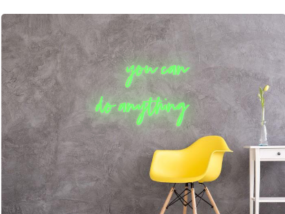 Custom text: you can 
do anything