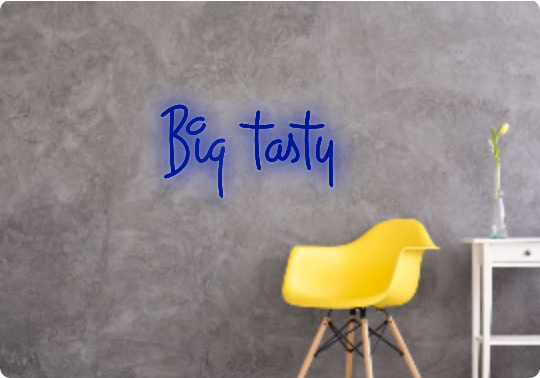 Custom text: Big tasty
