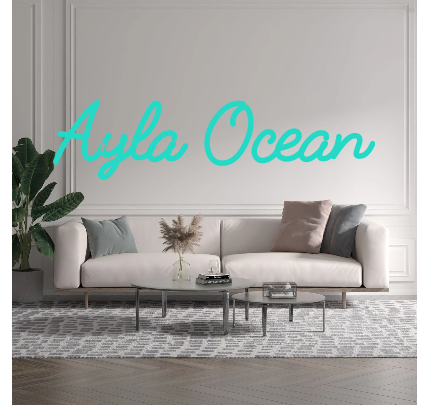 Custom text: Ayla Ocean