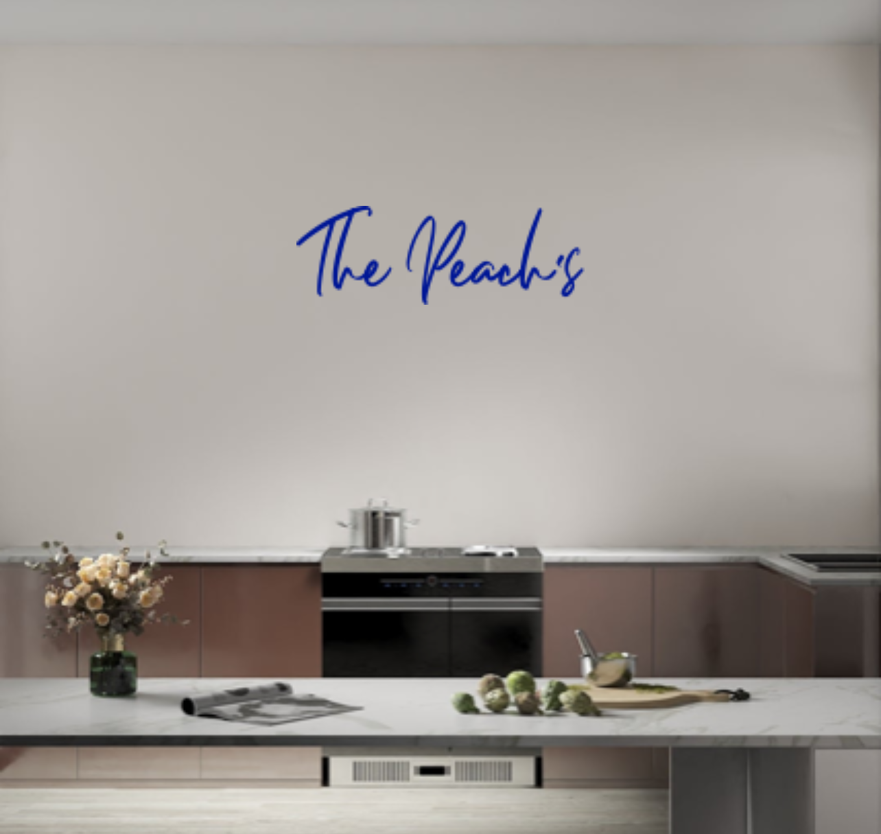 Custom text: The Peach