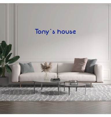 Custom text: Tony
