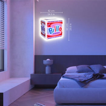 Brillo Box by Andy Warhol - LED neon sign