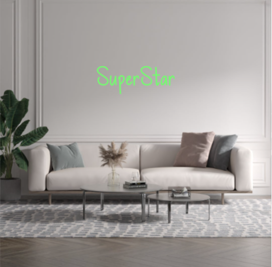 Custom text: SuperStar