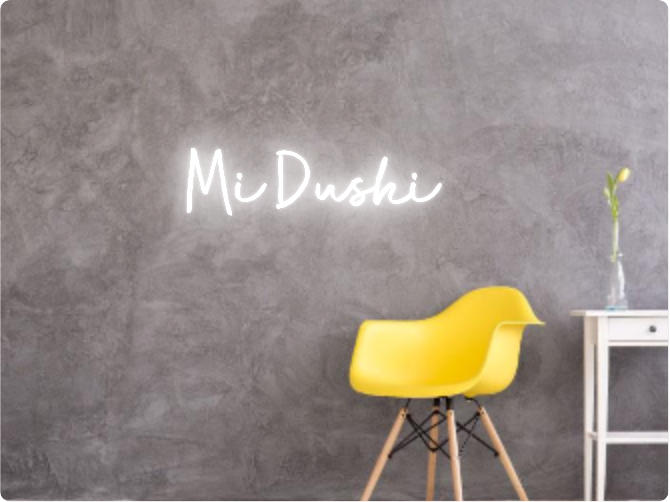 Custom text: Mi Dushi