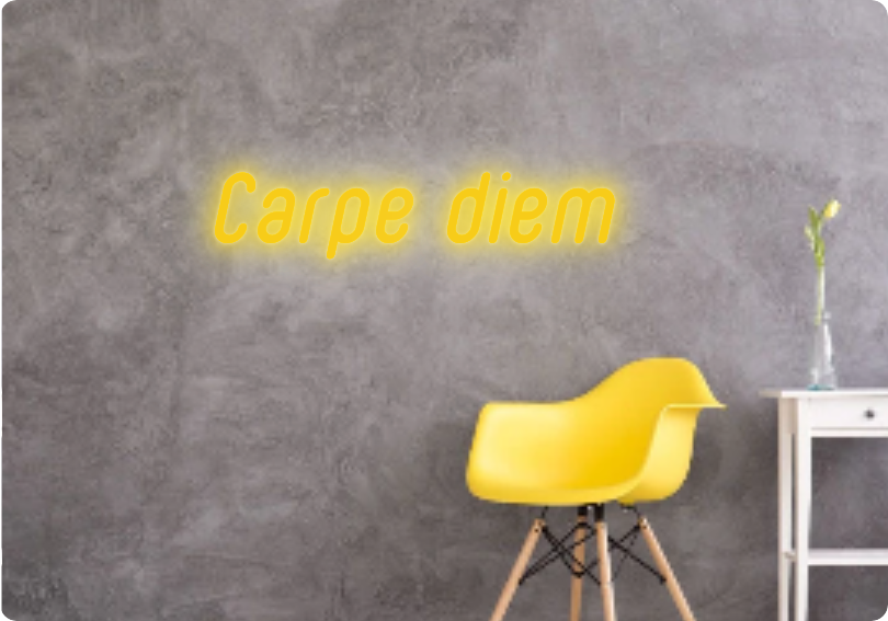 Custom text: Carpe diem