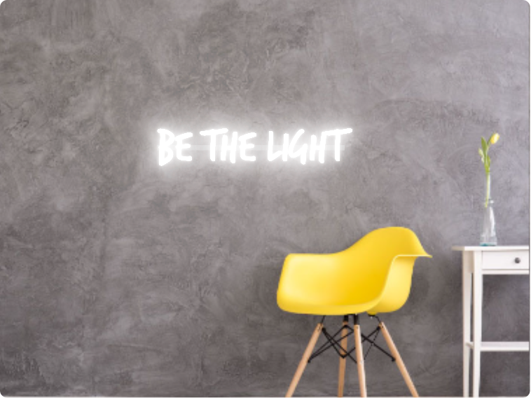 Custom text: be the light