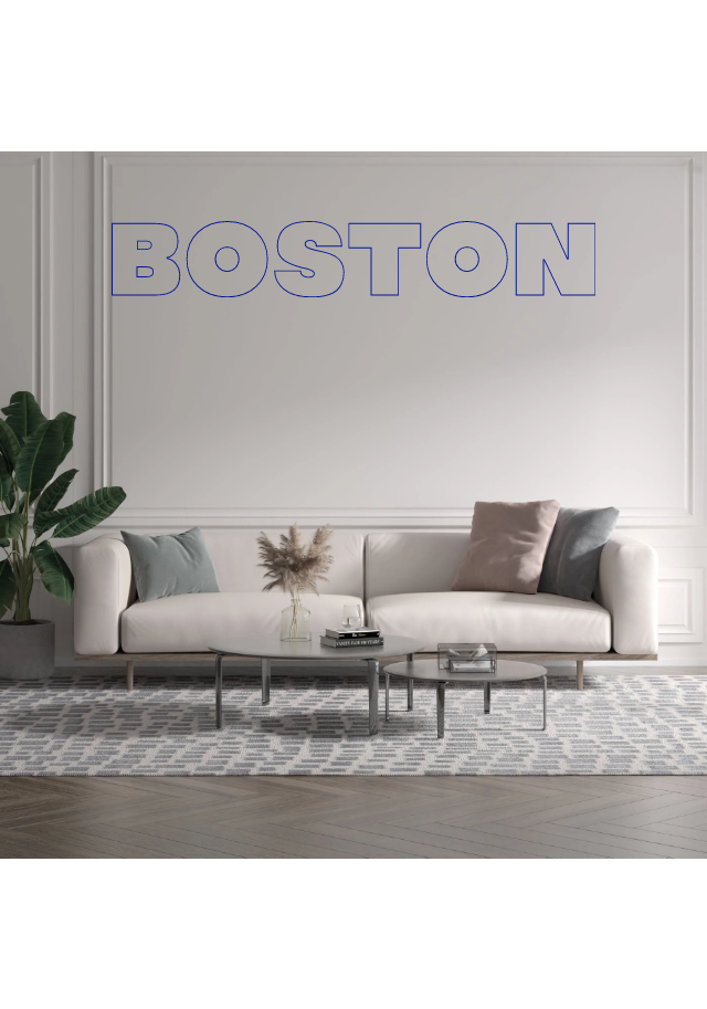 Custom text: BOSTON