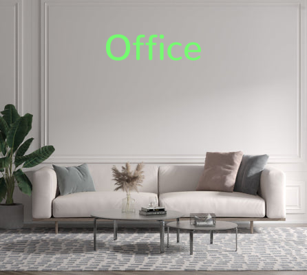 Custom text: Office
