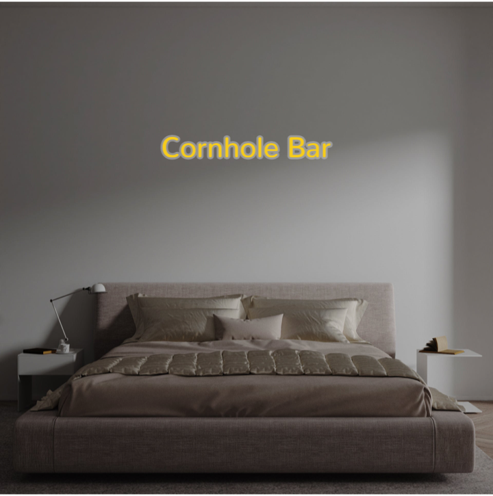 Custom text: Cornhole Bar