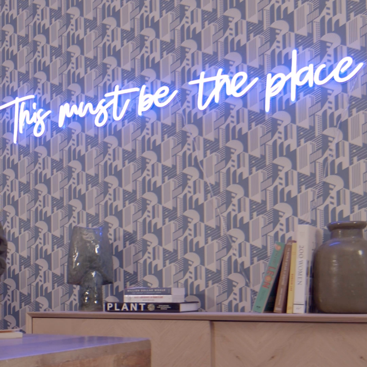 This must be the place - LED neon sign