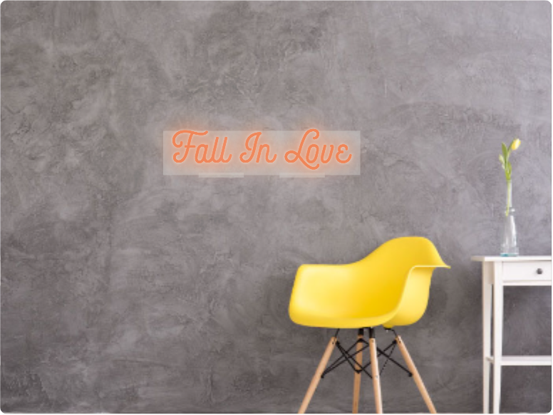 Custom text: Fall In Love