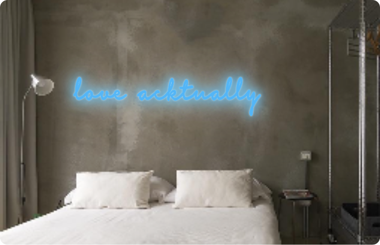 Custom text: love acktually