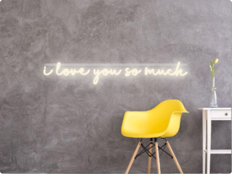 Custom text: i love you so much