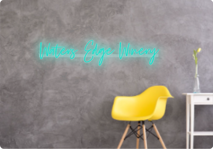 Custom text: Waters Edge  Winery
