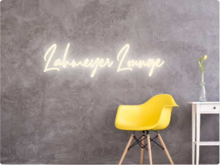 Custom text: Lahmeyer Lounge