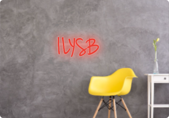 Custom text: ILYSB