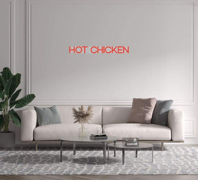 Custom text: HOT CHICKEN