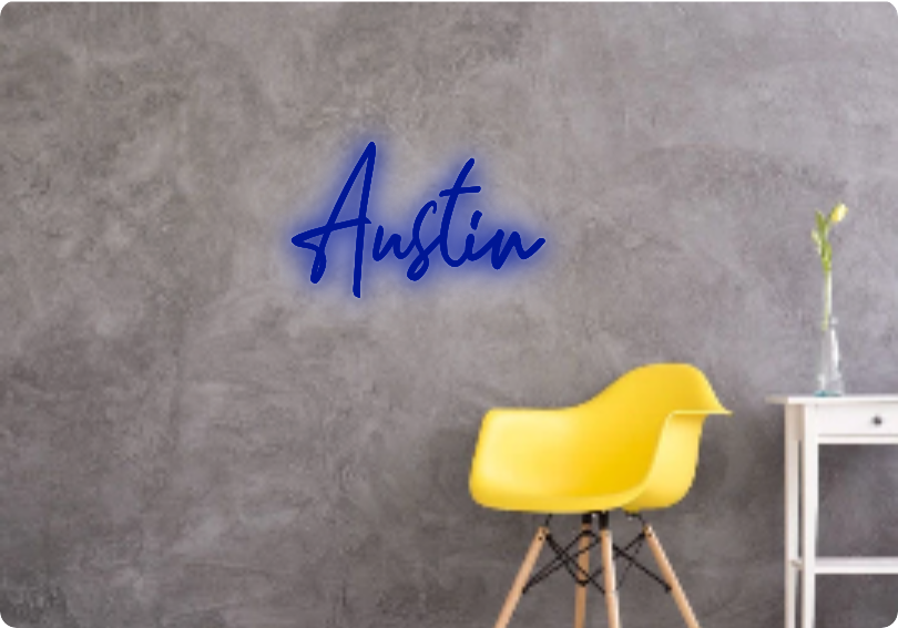 Custom text: Austin
