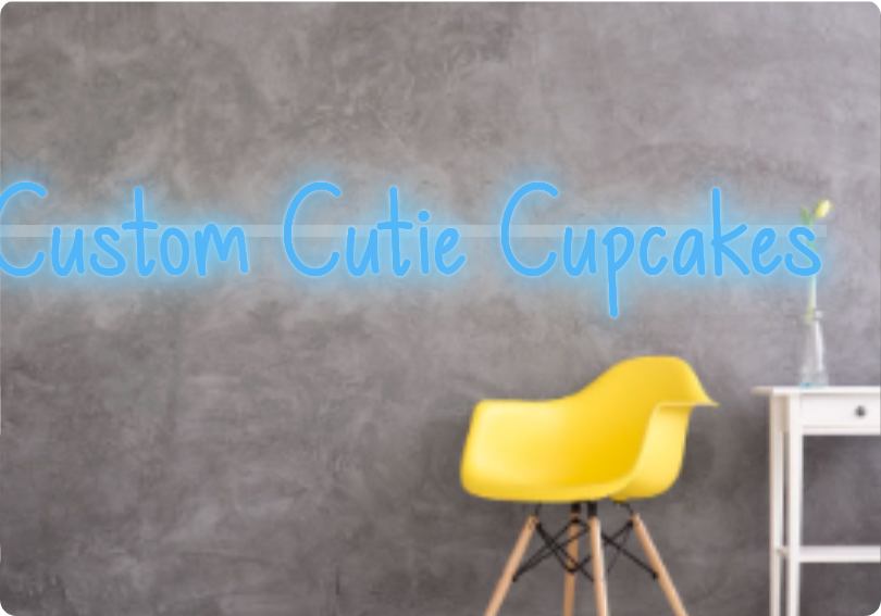 Custom text: Custom Cutie Cupcakes