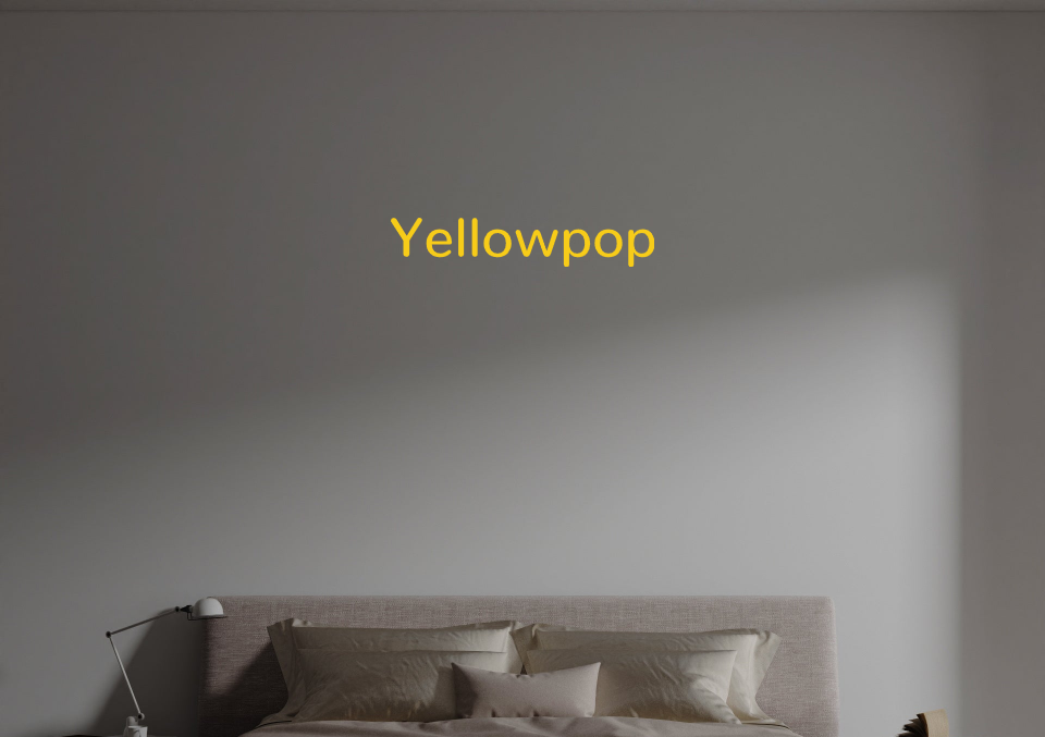 Custom text: Yellowpop